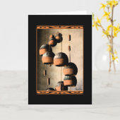 Thinking of You Spiraled Wind Chimes Still Life Karte (Gelbe Blume)