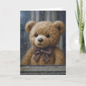 Thinking of You Teddy Bear Karte (Vorderseite)