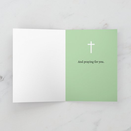 Thinking of You Today Prayers Wildflowers Karte (Innenseite)