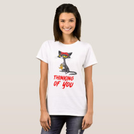 Thinking Of You Voodoo Doll Cat T-Shirt