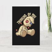 Thinking Of You Voodoo Doll Voodoo Karte (Vorderseite)