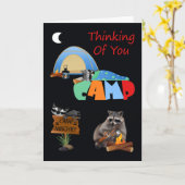 Thinking Of You While You're Away At Summer Camp Karte (Gelbe Blume)