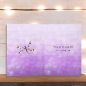 Thinking of You Whimsical Lady and Cat Friendship Karte