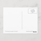 Thinking Outside The Box (TM) Postkarte (Rückseite)
