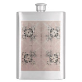 Thinking Pastel Drehungen Classic Flask Flachmann (Vorderseite)