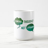 "Thinking Thoughts" Magische Tasse (Zentrum)