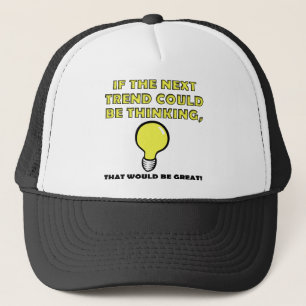 Thinking Trend Funny Ball Cap Trucker Hat Truckerkappe