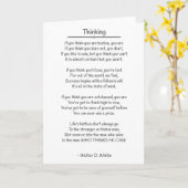 Thinking - Walter D. Wintle Karte (Gelbe Blume)