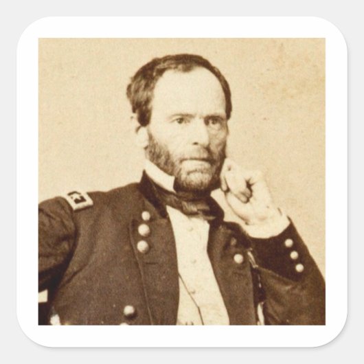 Thinking William Tecumseh Sherman Sticker (Vorderseite)