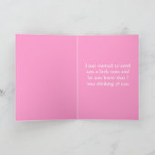 Thinking You Papillion Welpe Hund Grußkarte Karte (Innenseite)