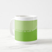 Thinklings Tasse - Bio Gedanken (Vorderseite Links)