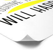 ThinkPositive & positive Dinge werden gelb Poster (Ecke)