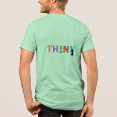 #ThinkT-Shirt Tri-Blend Shirt (Rückseite)