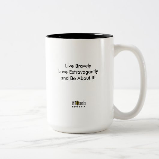 Thinkwells Gedanken Tad Conner Ausgabe Zweifarbige Tasse (Rechts)