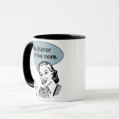 Thinner Ich lächle noch mehr Tasse (Vorderseite Links)