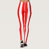 THINNER RED WHITE VERTICAL STRIPE  LEGGINGS (Rückseite)
