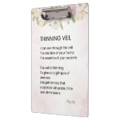 Thinning Veil - Erwachen Gedicht Poster Klemmbrett (Links)