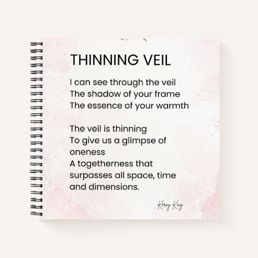 Thinning Veil - Erwachen Gedicht Poster Notizblock (Vorderseite)