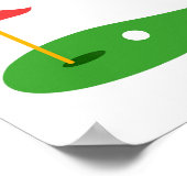 Thir-tee 30th Golf Birthday Party Thirtieth Golf P Poster (Ecke)