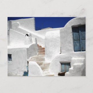 Thirasia maison Insel Griechenland über Santorini Postkarte