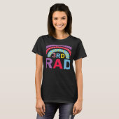 Third 3rd Grade Rainbow Back to School Teacher Tea T-Shirt (Vorne ganz)
