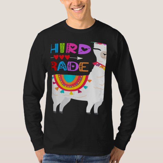 Third 3rd Grade Teacher No Prob Llama First Day Gi T-Shirt (Vorderseite)