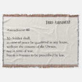 Third Amendment Constitution Protest Decke (Vorderseite)