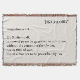 Third Amendment Constitution Protest Decke