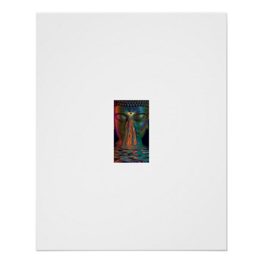 Third Eye Buddha Regenbogentränen Poster (Vorderseite)