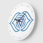 Third Eye Chakra Energy Wall Clock Große Wanduhr (Winkel)