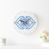 Third Eye Chakra Energy Wall Clock Große Wanduhr (Zuhause)