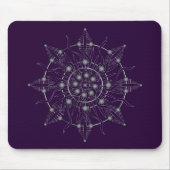 Third Eye Chakra Full Shadow Mandala Mouse Pad Mousepad (Vorne)