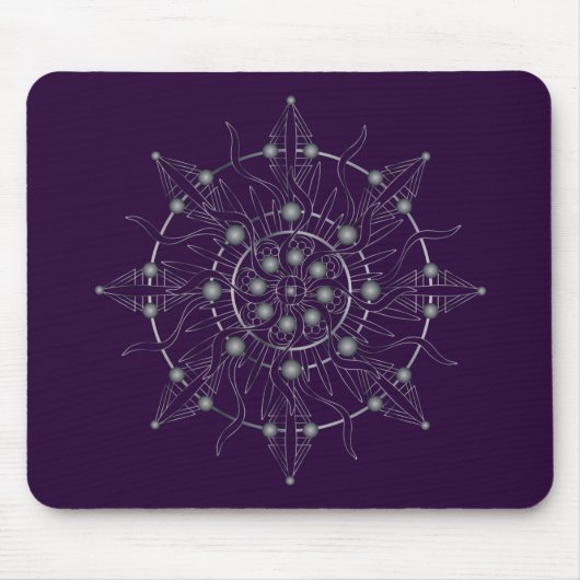 Third Eye Chakra Full Shadow Mandala Mouse Pad Mousepad (Vorne)