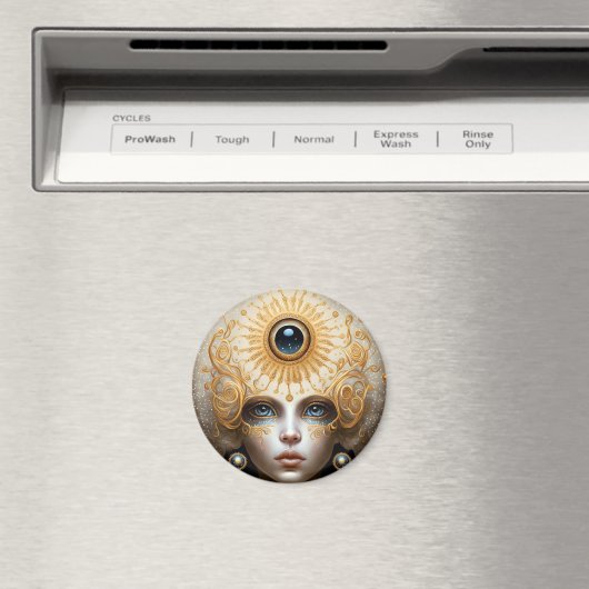 Third Eye Goddess Fantasy Art Magnet (In Situ (Geschirrspüler))