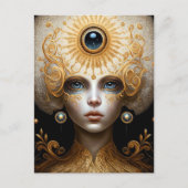 Third Eye Goddess Fantasy Art Postkarte (Vorderseite)