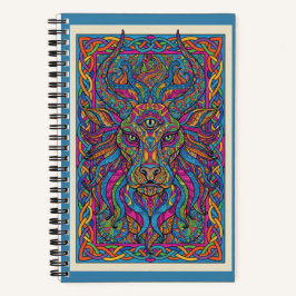 Third-Eye Lion King Celestial Zen tangle Journal Notizblock