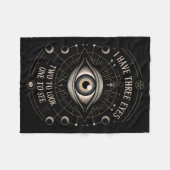 Third Eye Mystic Quote Symbol Gift Sritual Occult  Fleecedecke (Vorderseite (Horizontal))