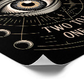 Third Eye Mystic Quote Symbol Gift Sritual Occult Poster (Ecke)