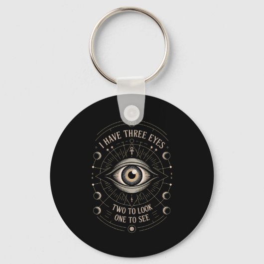 Third Eye Mystic Quote Symbol Gift Sritual Occult Schlüsselanhänger (Vorderseite)