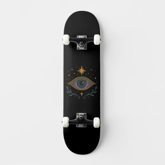 Third Eye Mystical Unisex Skateboard (Vorderseite)