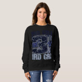 Third Grade 3rd Grader Stacked Leopard for Teacher Sweatshirt (Vorne ganz)