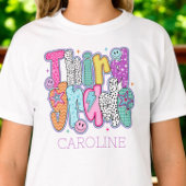Third Grade First Day of School Coquette Custom T-Shirt