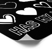 Third Grade Has My Heart 3rd Grade Teacher Valenti Poster (Ecke)