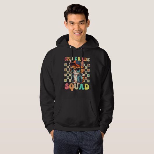 Third Grade Squad Back To School 3rd Grade Cute Ca Hoodie (Vorne ganz)