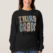 Third Grade Teacher Groovy 3rd Grade Teacher Sweatshirt (Vorderseite)