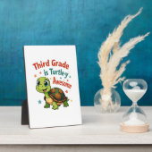 Third grade Turtle-y Awesome 3rd Grade Back to Sch Fotoplatte (Seite)