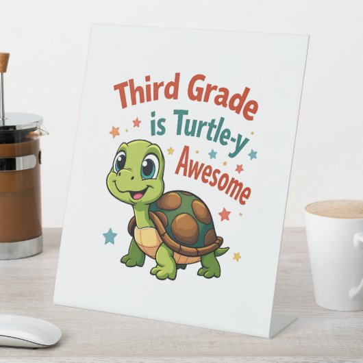 Third grade Turtle-y Awesome 3rd Grade Back to Sch Sockelschild (In Situ)