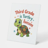 Third grade Turtle-y Awesome 3rd Grade Back to Sch Sockelschild (Vorderseite)