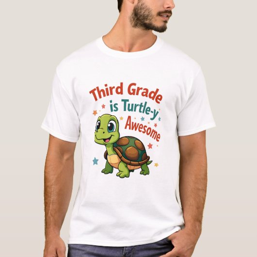 Third grade Turtle-y Awesome 3rd Grade Back to Sch T-Shirt (Vorderseite)