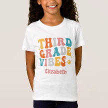 "Third Grade Vibes" Groovy Back-to-School-T - Shir